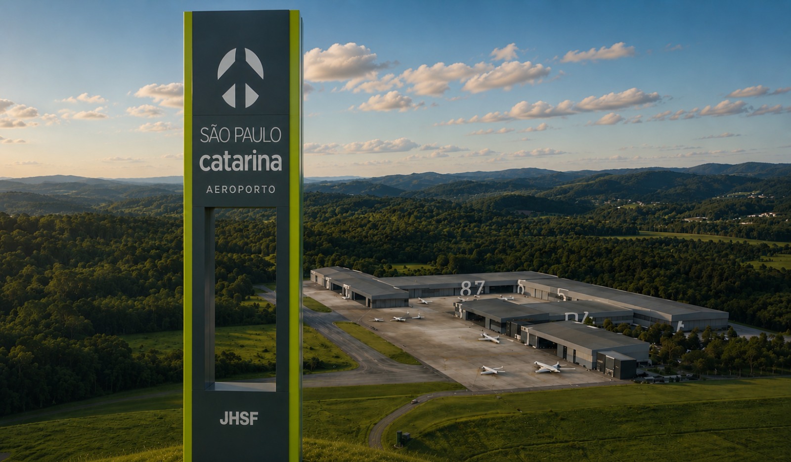 Aeroporto Internacional Catarina, vizinho ao Condomínio Porta do Sol em São Roque/Mairinque